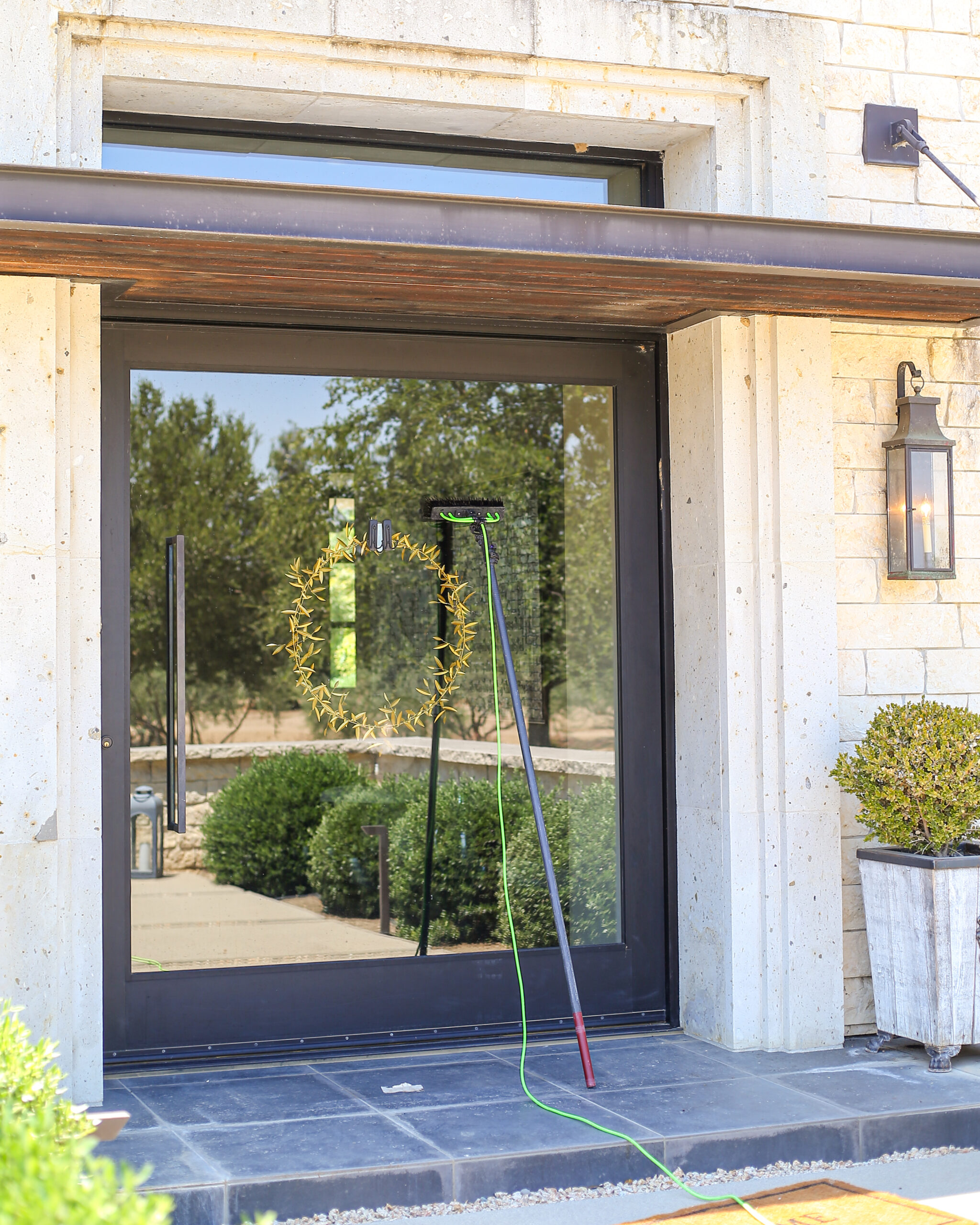 Windowed Front Entrance Stockton Home