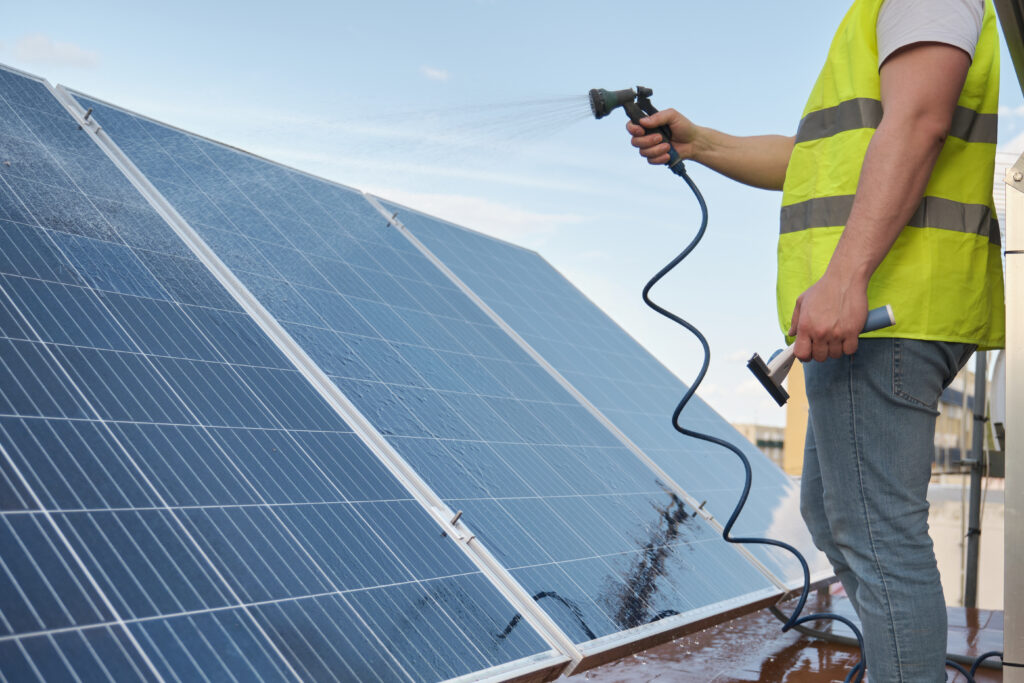 Window Wizards LLC professional solar panel wash